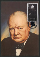 GIBRALTAR (2024) Carte Maximum Card - Winston S. Churchill 150th Anniversary - Gibilterra