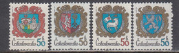 Czechoslovakia 1982 - City Coat Of Arms, Mi-Nr. 2651/54, MNH** - Ungebraucht