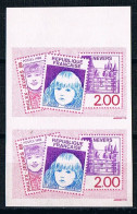 France 1988 N° 2529 Paire  Non Dentelé  IMP  Neuf MNH ** Nevers Philex Jeunes - 1981-1990