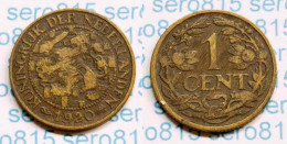 Niederlande NEDERLAND 1 Cent 1920 (b488 - Andere & Zonder Classificatie