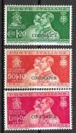 CIRENAICA - 1930 - MATRIMONIO PRINCIPE - SERIE 3 VALORI - MNH** (YVERT 59\61 -MICHEL  59/61 - SS 60\2 - Cirenaica