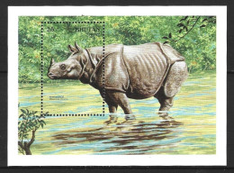 BHOUTAN. BF 212B De 1999. Rhinocéros. - Rhinozerosse