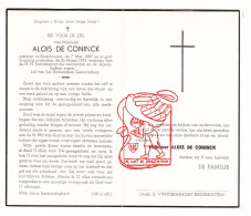 DP Alois De Coninck ° Kruishoutem 1887 † 1955 - Devotion Images