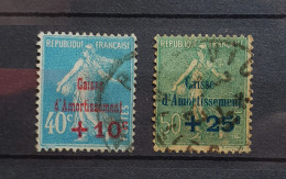 04 - 24 - France - 1927 - Caisse D'amortissement N°246 - 247 - Used Stamps