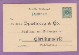 UNGEBRAUCHTE GANZSACHE MIT PRIVATER ZUDRUCK. - Cartes Postales