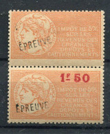!!! FISCAUX, IMPOTS SUR LE REVENU PAIRE N°26/26A */** SIGNEE CALVES - Stamps