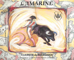 00073 "L'AMARINE . CLAIRETTE DE BELLEGARDE - MIS EN BOUTEILLE AU DOMINE" ETICH. ANIMATA,TORERO.TORO-ETICH. FIRMATA IRS - Otros & Sin Clasificación