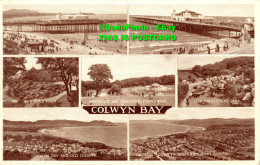 R437469 Colwyn Bay. Pier And Sands. The Pier. Valentine. Phototype. Multi View - World