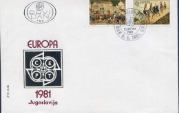 Jugoslavia - Europa Cept 1981 -  FDC - 1981