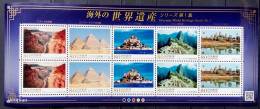 Japan 2013, UNESCO World Heritage Sites, MNH Sheetlet - Unused Stamps
