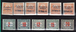 HONGRIE - PETIT LOT DE 11 TIMBRES TAXE NEUFS SANS CHARNIERES ** - Neufs