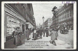 CPA Publicité Publicitaire Réclame Paris écrite Commerce Shop - Werbepostkarten