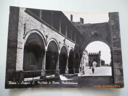 Cartolina Viaggiata "FANO Loggia S. Michele E Porta Malatestiana"  1955 - Fano