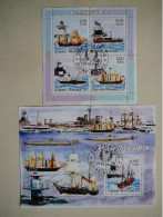 Sailboats Lighthouses Segelboote Leuchtturm Voiliers Phare # Guinea Bissau 2006 2x S/s Used #886 Ships. Schiffe. Navires - Barche