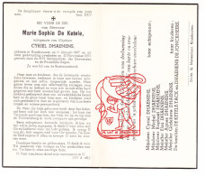 DP Marie Sophie De Ketele ° Kruishoutem 1897 † 1953 X Cyriel Dhaenens // Tack De Jonckheere - Devotion Images