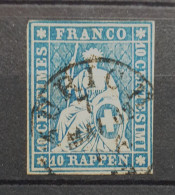 04 - 24 - Schweiz - Suisse N° 23 G - TB - Signé Marchand - Cote : 40 Euros - Usados