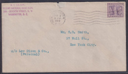 US, Scott 537, Washington DC Mar. 3, 1919 FIRST DAY Cover To New York - 1851-1940