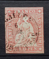 04 - 24 - Schweiz - Suisse N° 24 G - TB - Signé Marchand - Cote : 90 Euros - Usati