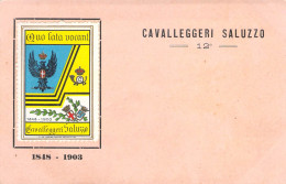 26736 " 12° REGGIMENTO CAVALLEGGERI DI SALUZZO " -CART. POST. NON SPED. - Regiments