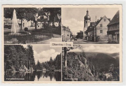 39084704 - Olbernhau Im Erzgebirge Mit Markt, Kirche U. Pulvermuehlenteich Gelaufen, 1939. Gute Erhaltung. - Olbernhau