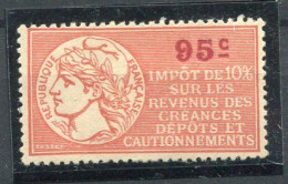 !!! FISCAL, IMPOT SUR LE REVENU N°66 NEUF * SIGNE CALVES - Timbres