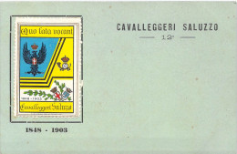 26739 " 12° REGGIMENTO CAVALLEGGERI DI SALUZZO " -CART. POST. NON SPED. - Regiments