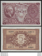 1944-47 Lire 5 Atena Elmata FDS BI 66 Alfa - Otros & Sin Clasificación