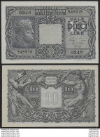 1947 Lire 10 Testa Di Giove FDS Rif BS 19B Gigante - Otros & Sin Clasificación