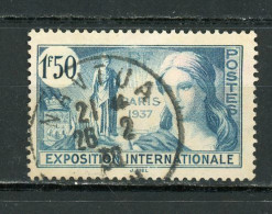 FRANCE - EXPO DE PARIS - N° Yvert 336 Obli Ronde De “NANTUA De 1938” - Usati