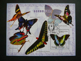 Butterflies. Schmetterlinge. Papillons # Guinea Bissau 2006 Used S/s #888 Insects - Papillons