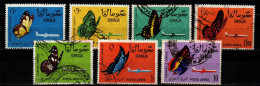 Somalia 1961 - Mi.Nr. 24 - 30 - Gestempelt Used - Tiere Animals Schmetterlinge Butterflies - Schmetterlinge
