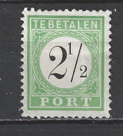 Curacao Port 1 Type 2 MLH ; Port Postage Due Timbre-taxe Postmarke Sellos De Correos 1889 - Curaçao, Antilles Neérlandaises, Aruba