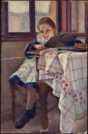 ENFANT 1916  "La Petite Liseuse" - Peintures & Tableaux