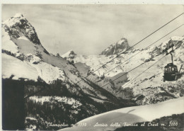 CHAMPOLUC -AOSTA -ARRIVO DELLA FUNIVIA AL CREST - Aosta