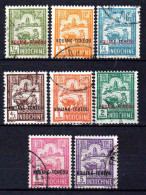 Kouang Tcheou  - 1927 - Tb Indochine Surch  -  N° 73 à 81 Sauf 79  - Oblit - Used - Usados