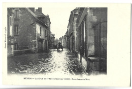 MEHUN - La Crue De L'Yèvre (janvier 1910) - Rue Jeanne D'Arc - Mehun-sur-Yèvre