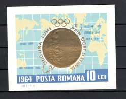 Romania 1964 Space, Olympic Games Tokyo S/s MNH - Europa