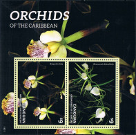 Bloc Sheet Fleurs Orchidées Flowers Orchids  Neuf  MNH ** Canouan  2014 - Orchidées