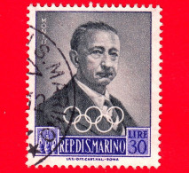 SAN MARINO - Usato - 1959 - Dirigenti Del Comitato Olimpico Internazionale - Carlo Montù - 30 - Usados
