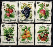 AUSTRIA - 1966 - SERIE FRUTTA - USATI - Usados