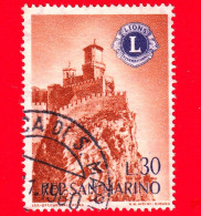 SAN MARINO - Usato - 1960 - Fondazione Del Lion's Club Di San Marino - Torre Di San Marino - Monte. Titano - 30 - Gebruikt