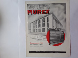 ETS A.MURE CHASSIS ET BARREAUX MUREX - Reclame