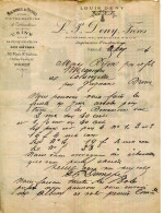 FACTURE.PARIS.MACHINES & OUTILS.USINE POUR LA PERFORATION DES MÉTAUX.L.P.DENY FRERES INGENIEURS CONTRUCTEURS. - Other & Unclassified