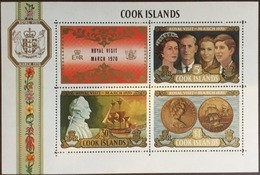 Cook Islands 1970 Royal Visit Minisheet MH - Cook Islands