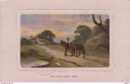 J.W.G. The Day's Work Done. Horses 1911 - Pferde