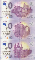 LITHUANIA VILNIUS+TRAKAI+KAUNAS 0-Euro Banknote NATO Summit In Vilnius DHQ2416 - Autres & Non Classés