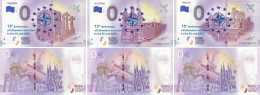 LITHUANIA VILNIUS+TRAKAI+KAUNAS 0-Euro Banknote 15 Years In EU And NATO DHQ2416 - Otros & Sin Clasificación