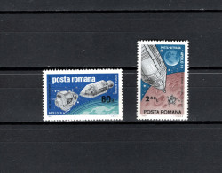 Romania 1969 Space, Apollo 9 And 10, Set Of 2 MNH - Europa