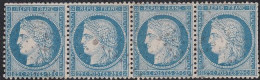 Cérès 60C - Bande De 4 - 1871-1875 Ceres