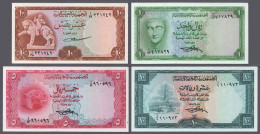 North Jemen Yemen Arab Republic LOT 1966 - 1969 / 10 Buqshas / 1 Rial / 5 Rial / 10 Rial / Pick 4, 6 , 7, 8 / -UNC/UNC - Yémen